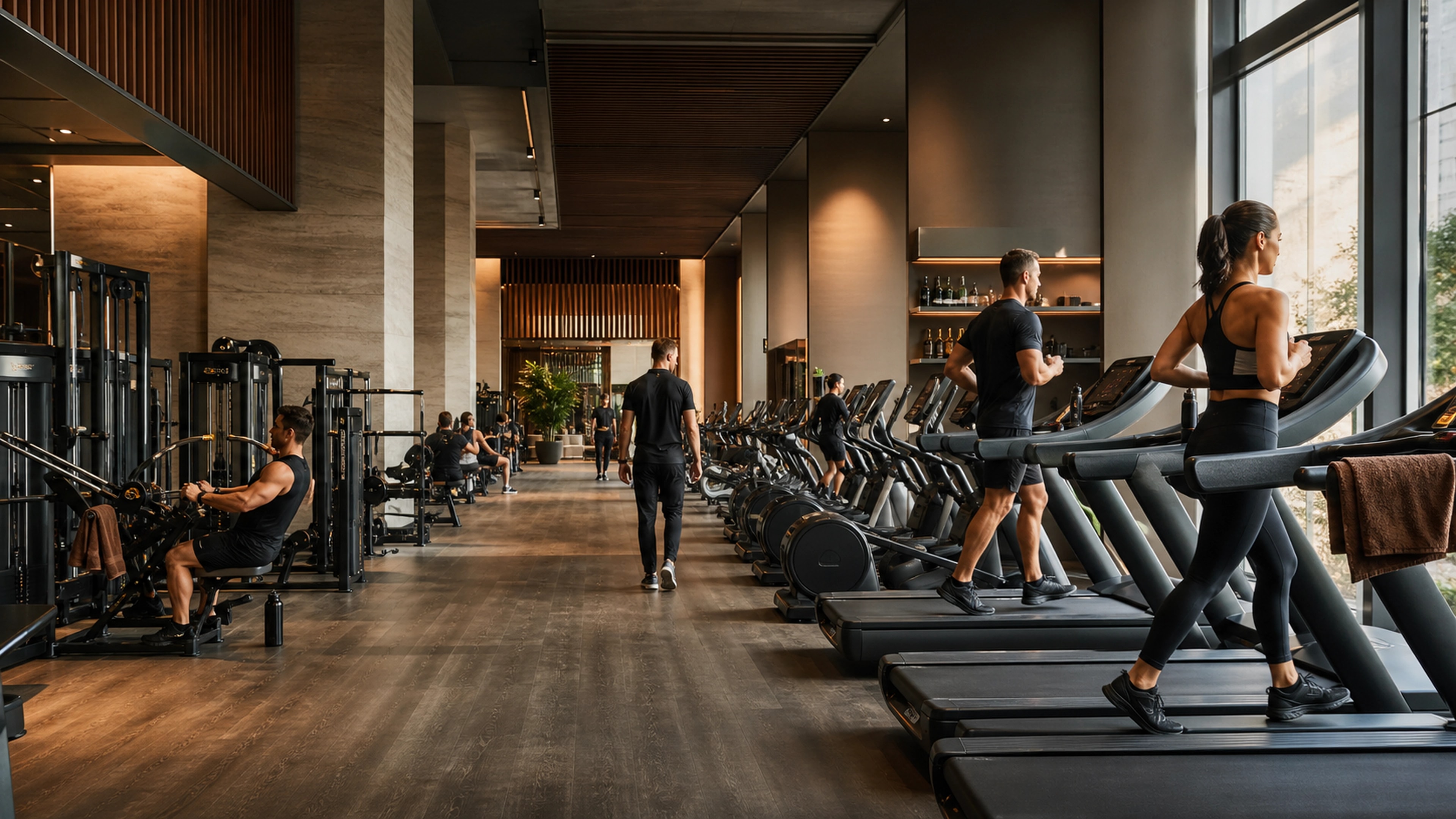 Commercial gym environment