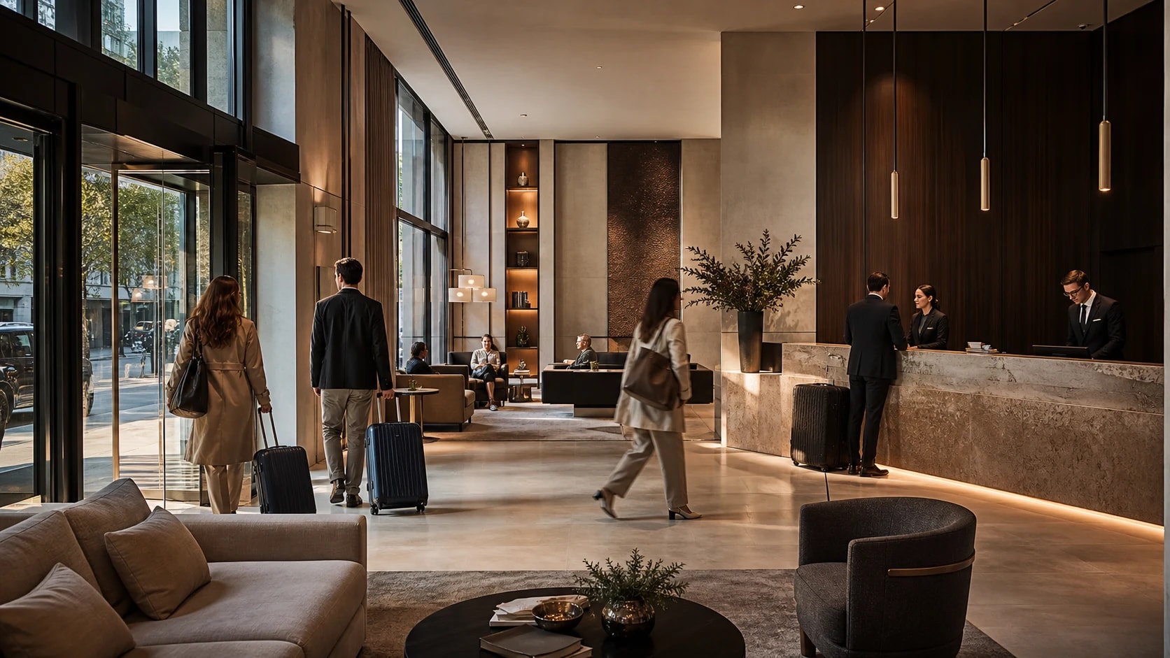 Hotel & lobby environment